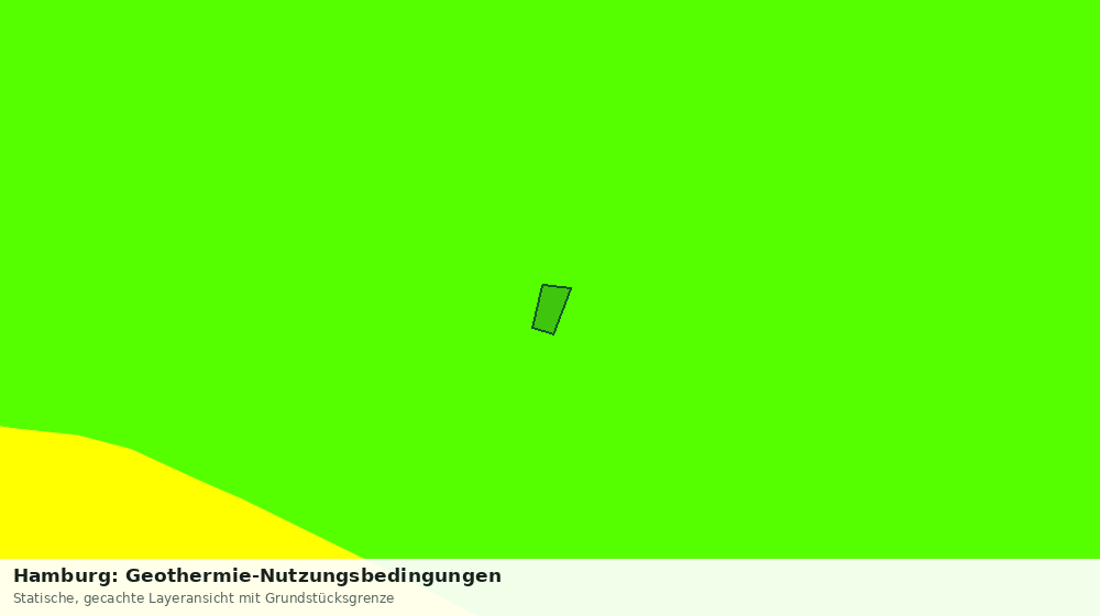 Statische Kartenansicht: Hamburg: Geothermie-Nutzungsbedingungen