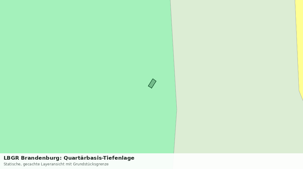 Statische Kartenansicht: LBGR Brandenburg: Quartärbasis-Tiefenlage