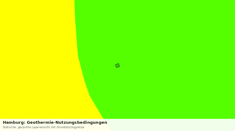 Statische Kartenansicht: Hamburg: Geothermie-Nutzungsbedingungen