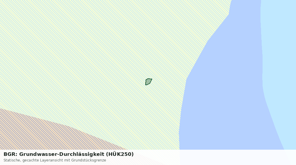 Statische Kartenansicht: BGR: Grundwasser-Durchlässigkeit (HÜK250)