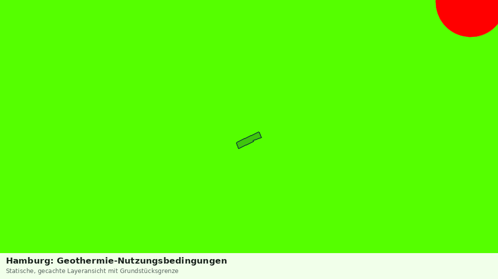 Statische Kartenansicht: Hamburg: Geothermie-Nutzungsbedingungen