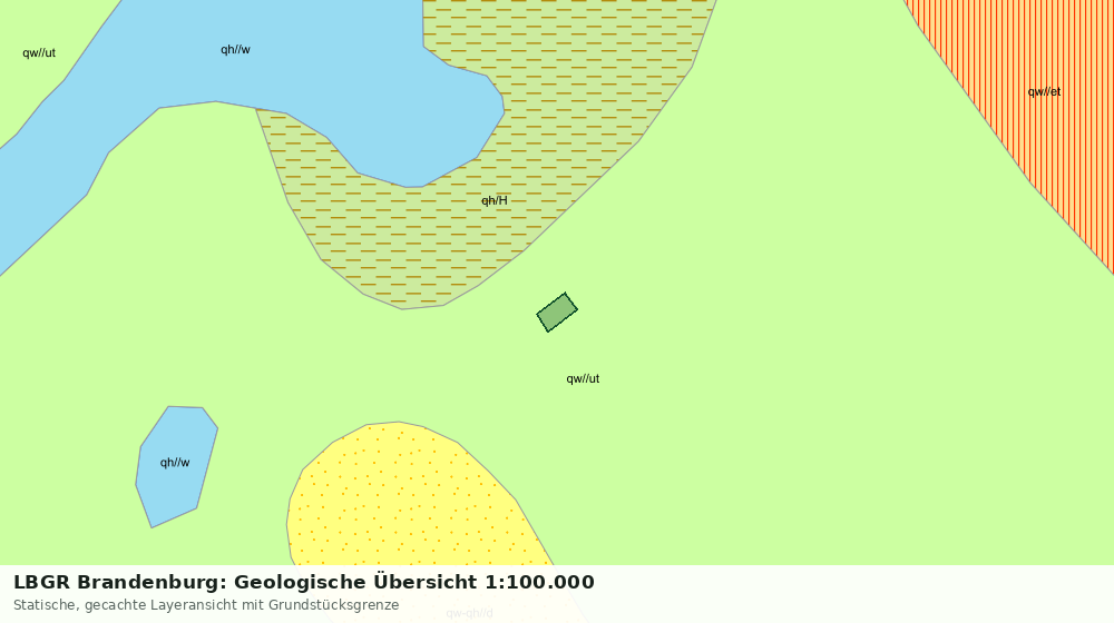 Statische Kartenansicht: LBGR Brandenburg: Geologische Übersicht 1:100.000