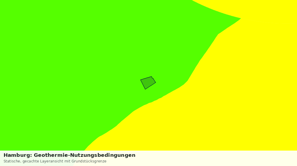 Statische Kartenansicht: Hamburg: Geothermie-Nutzungsbedingungen