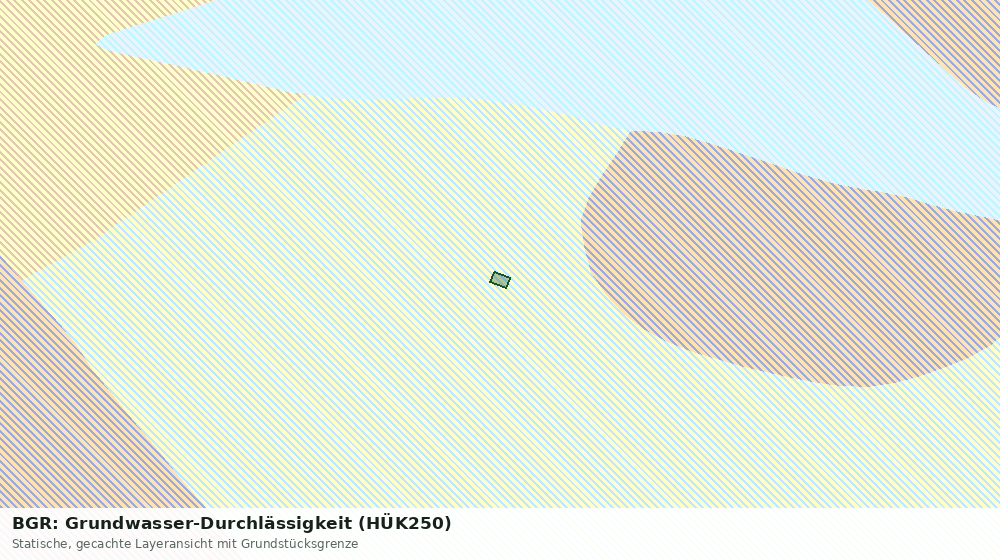 Statische Kartenansicht: BGR: Grundwasser-Durchlässigkeit (HÜK250)
