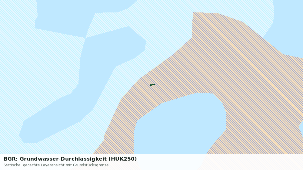 Statische Kartenansicht: BGR: Grundwasser-Durchlässigkeit (HÜK250)
