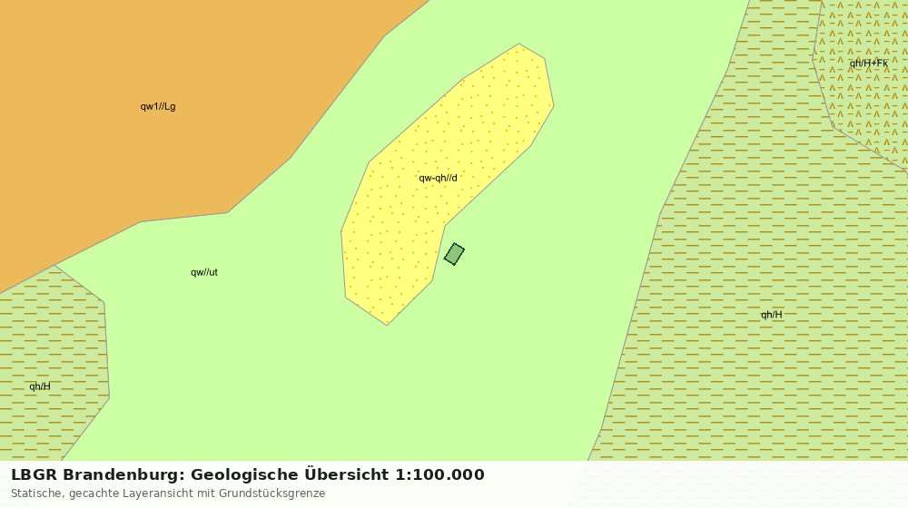 Statische Kartenansicht: LBGR Brandenburg: Geologische Übersicht 1:100.000