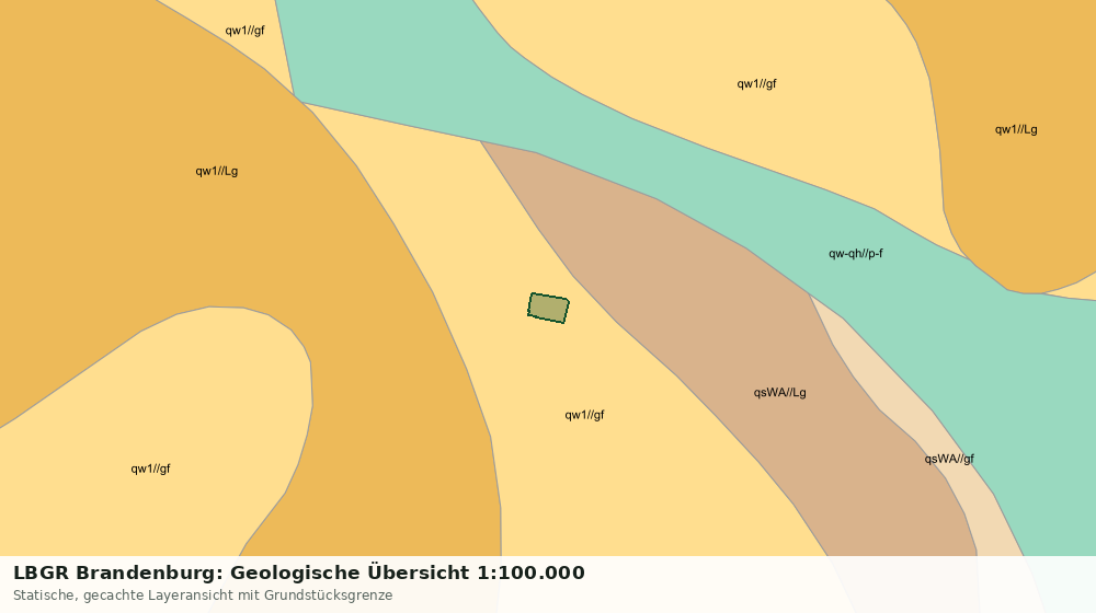 Statische Kartenansicht: LBGR Brandenburg: Geologische Übersicht 1:100.000