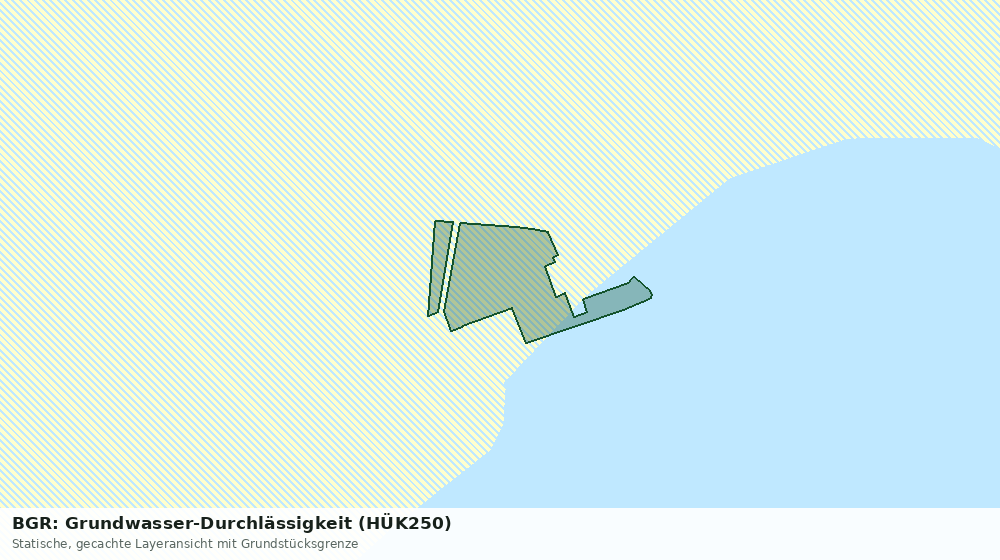 Statische Kartenansicht: BGR: Grundwasser-Durchlässigkeit (HÜK250)