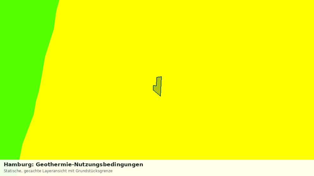 Statische Kartenansicht: Hamburg: Geothermie-Nutzungsbedingungen