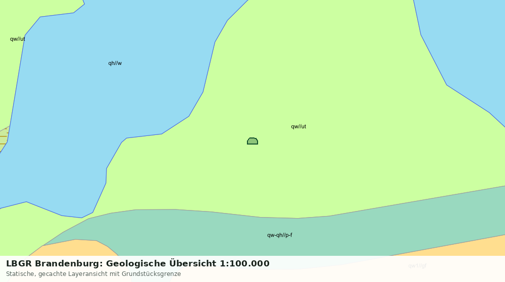 Statische Kartenansicht: LBGR Brandenburg: Geologische Übersicht 1:100.000