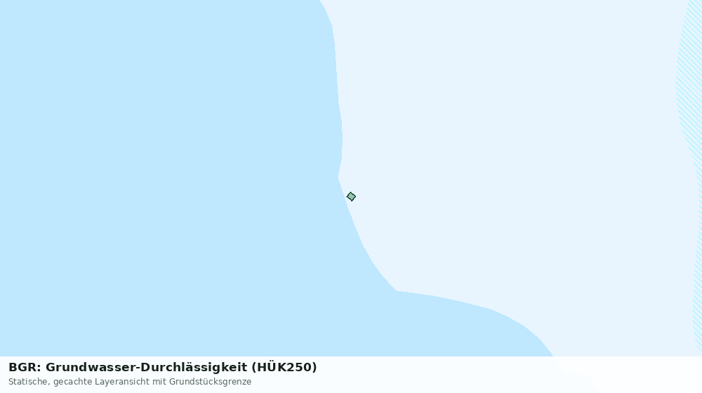 Statische Kartenansicht: BGR: Grundwasser-Durchlässigkeit (HÜK250)