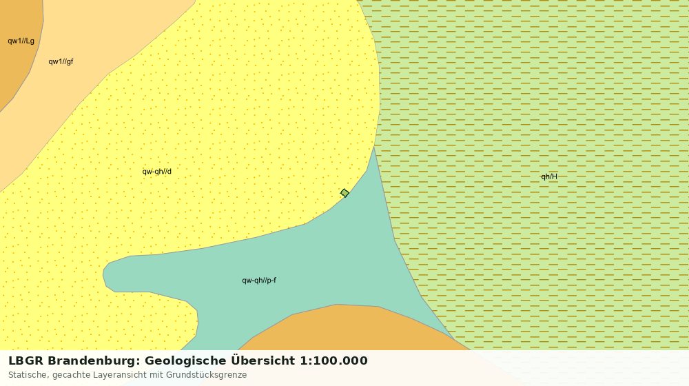 Statische Kartenansicht: LBGR Brandenburg: Geologische Übersicht 1:100.000