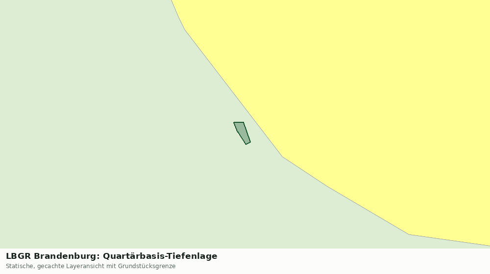 Statische Kartenansicht: LBGR Brandenburg: Quartärbasis-Tiefenlage