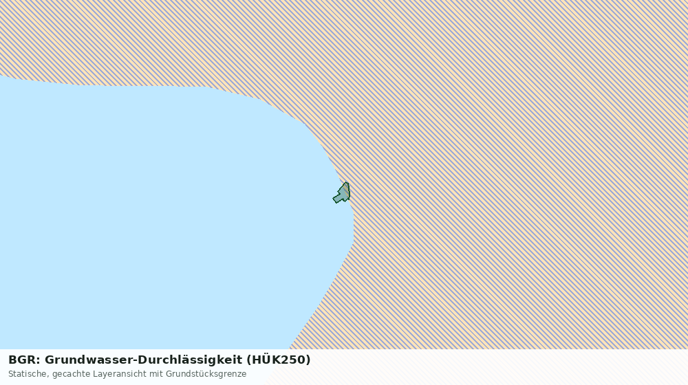 Statische Kartenansicht: BGR: Grundwasser-Durchlässigkeit (HÜK250)