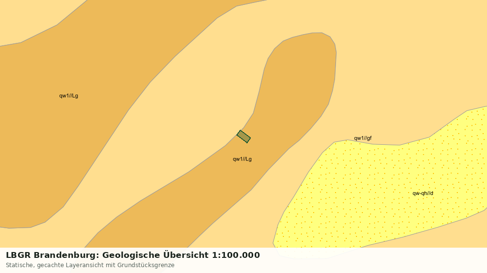 Statische Kartenansicht: LBGR Brandenburg: Geologische Übersicht 1:100.000