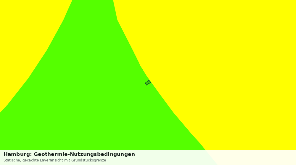 Statische Kartenansicht: Hamburg: Geothermie-Nutzungsbedingungen