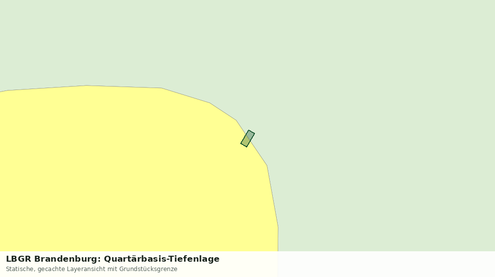 Statische Kartenansicht: LBGR Brandenburg: Quartärbasis-Tiefenlage