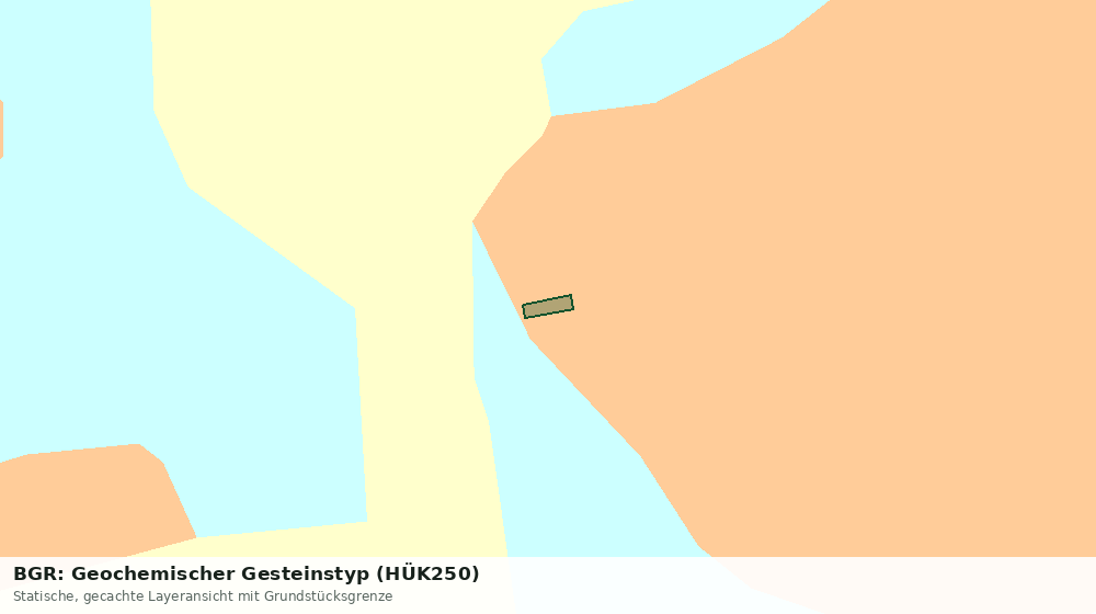 Statische Kartenansicht: BGR: Geochemischer Gesteinstyp (HÜK250)