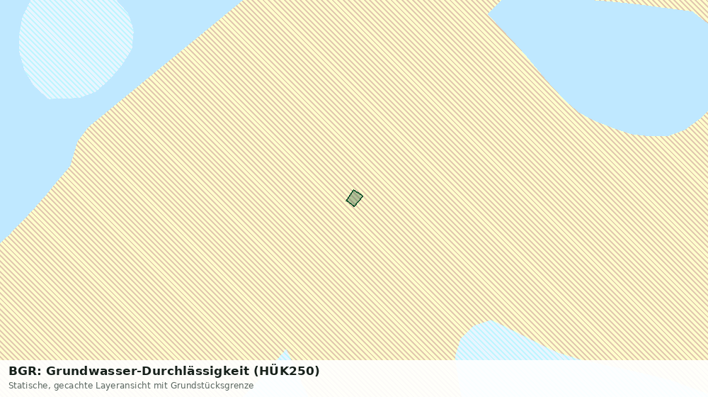 Statische Kartenansicht: BGR: Grundwasser-Durchlässigkeit (HÜK250)