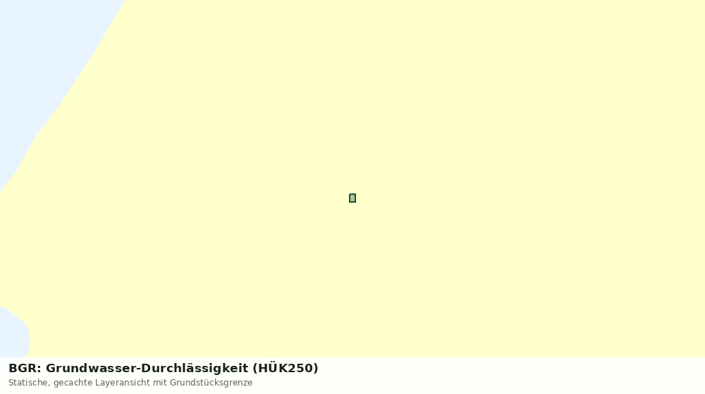 Statische Kartenansicht: BGR: Grundwasser-Durchlässigkeit (HÜK250)