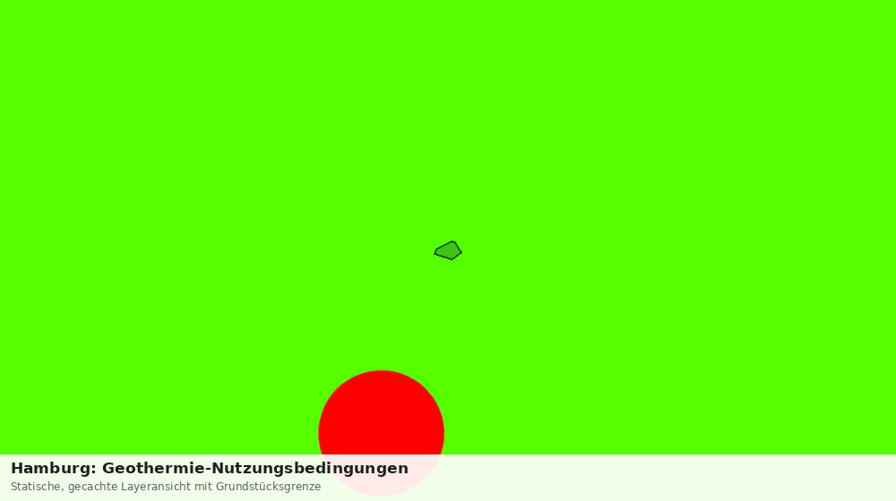 Statische Kartenansicht: Hamburg: Geothermie-Nutzungsbedingungen