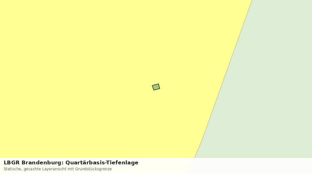 Statische Kartenansicht: LBGR Brandenburg: Quartärbasis-Tiefenlage