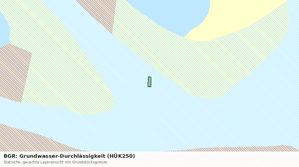 Statische Kartenansicht: BGR: Grundwasser-Durchlässigkeit (HÜK250)