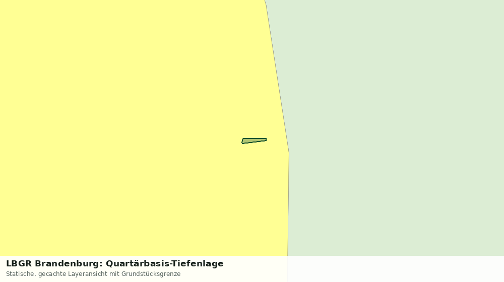 Statische Kartenansicht: LBGR Brandenburg: Quartärbasis-Tiefenlage