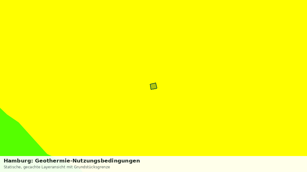 Statische Kartenansicht: Hamburg: Geothermie-Nutzungsbedingungen