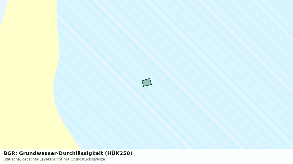 Statische Kartenansicht: BGR: Grundwasser-Durchlässigkeit (HÜK250)
