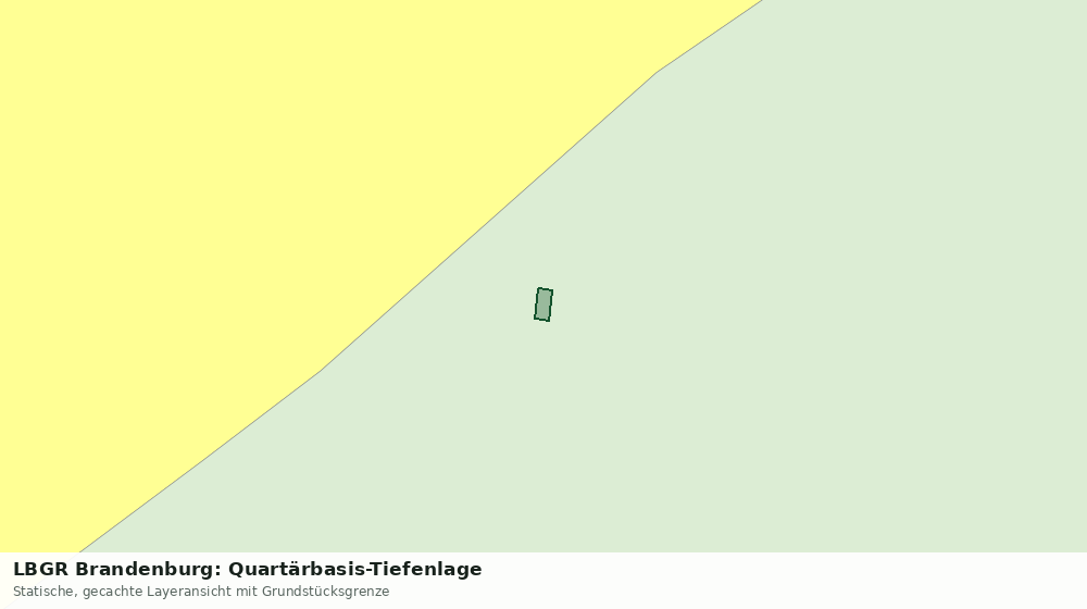 Statische Kartenansicht: LBGR Brandenburg: Quartärbasis-Tiefenlage