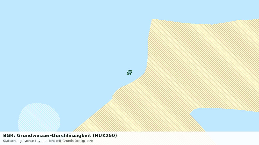 Statische Kartenansicht: BGR: Grundwasser-Durchlässigkeit (HÜK250)