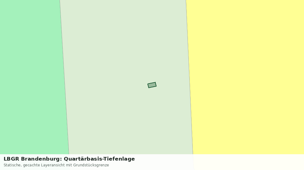 Statische Kartenansicht: LBGR Brandenburg: Quartärbasis-Tiefenlage