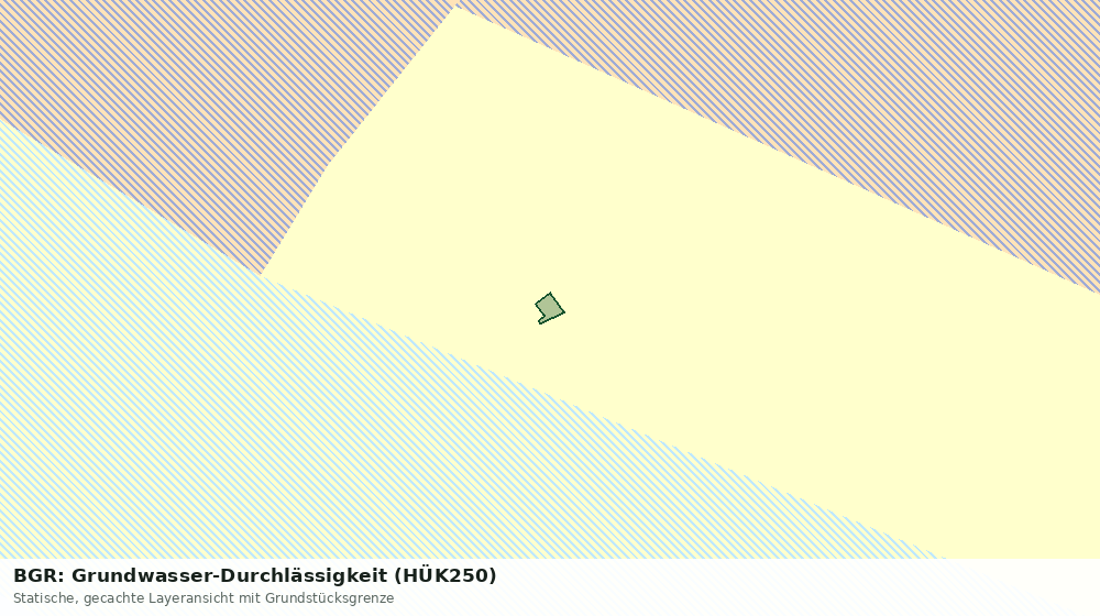 Statische Kartenansicht: BGR: Grundwasser-Durchlässigkeit (HÜK250)
