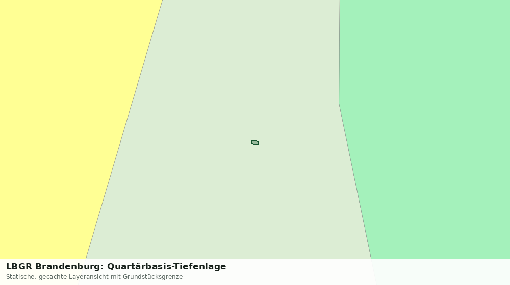 Statische Kartenansicht: LBGR Brandenburg: Quartärbasis-Tiefenlage