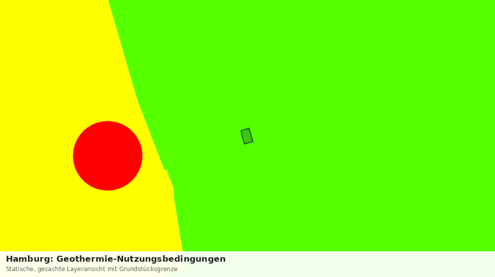 Statische Kartenansicht: Hamburg: Geothermie-Nutzungsbedingungen