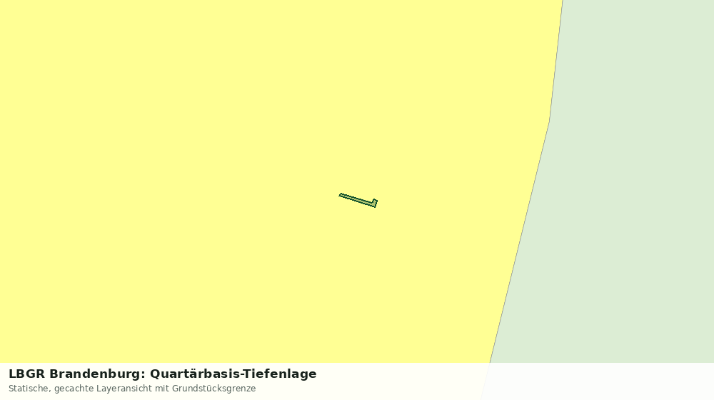 Statische Kartenansicht: LBGR Brandenburg: Quartärbasis-Tiefenlage