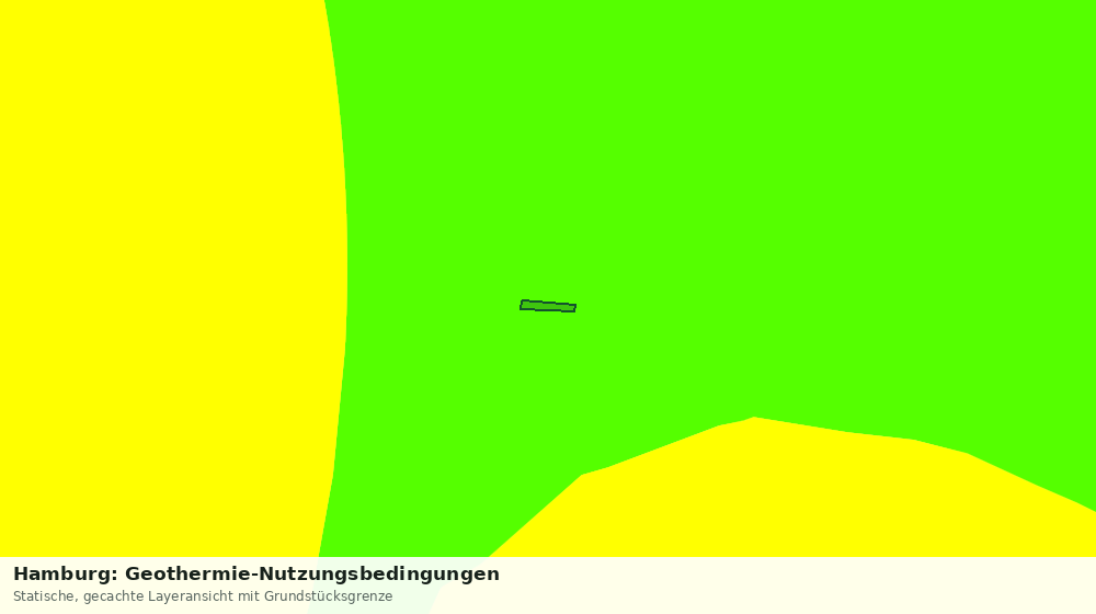 Statische Kartenansicht: Hamburg: Geothermie-Nutzungsbedingungen