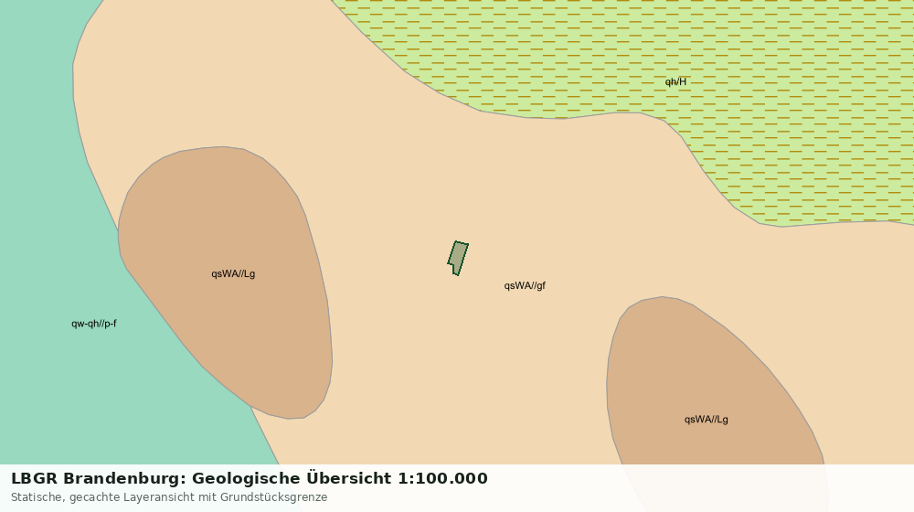 Statische Kartenansicht: LBGR Brandenburg: Geologische Übersicht 1:100.000