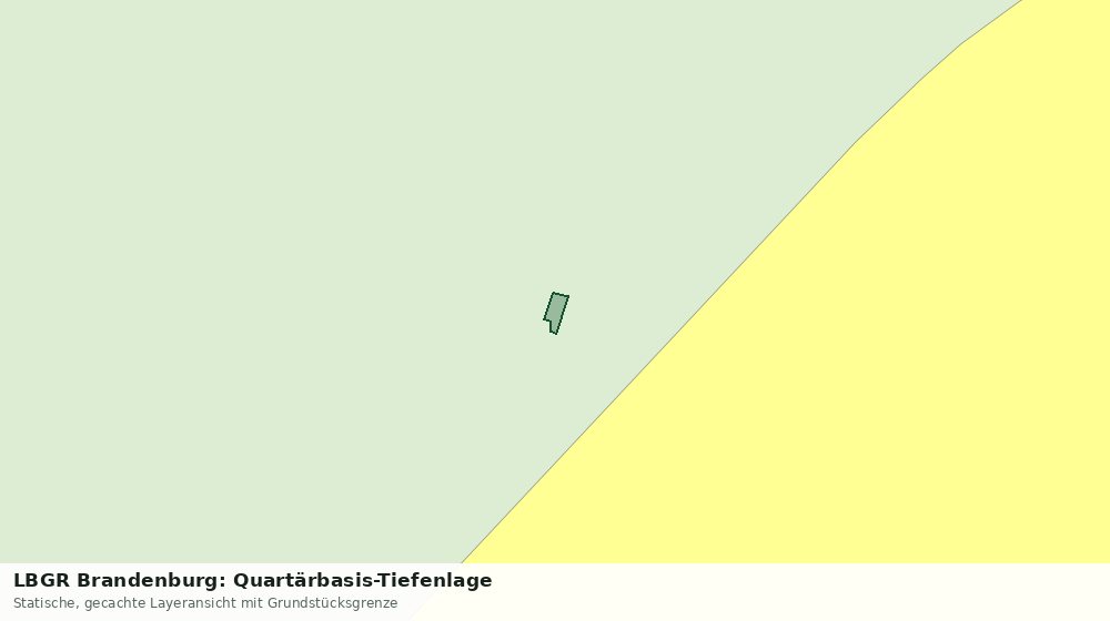 Statische Kartenansicht: LBGR Brandenburg: Quartärbasis-Tiefenlage