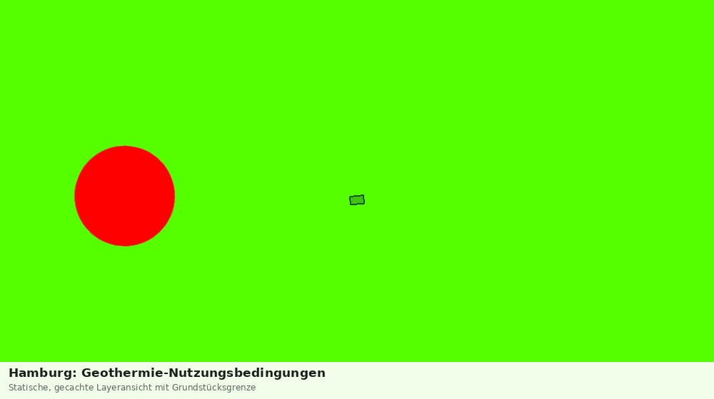 Statische Kartenansicht: Hamburg: Geothermie-Nutzungsbedingungen