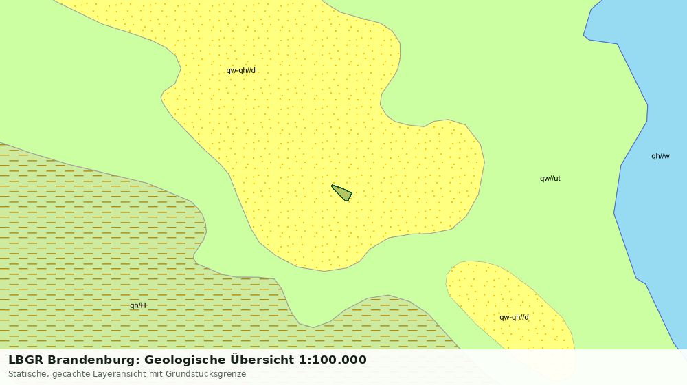 Statische Kartenansicht: LBGR Brandenburg: Geologische Übersicht 1:100.000