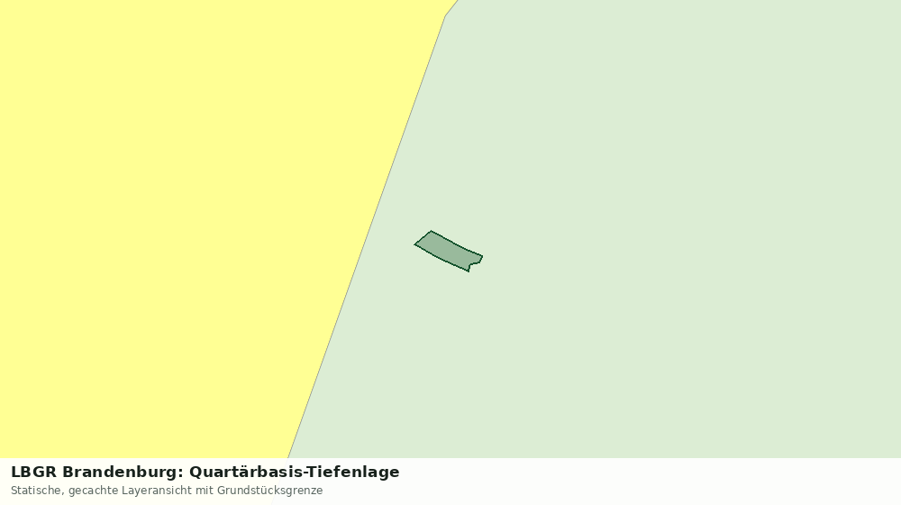 Statische Kartenansicht: LBGR Brandenburg: Quartärbasis-Tiefenlage