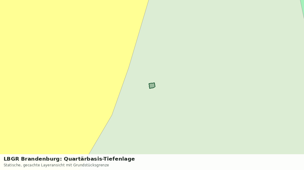 Statische Kartenansicht: LBGR Brandenburg: Quartärbasis-Tiefenlage