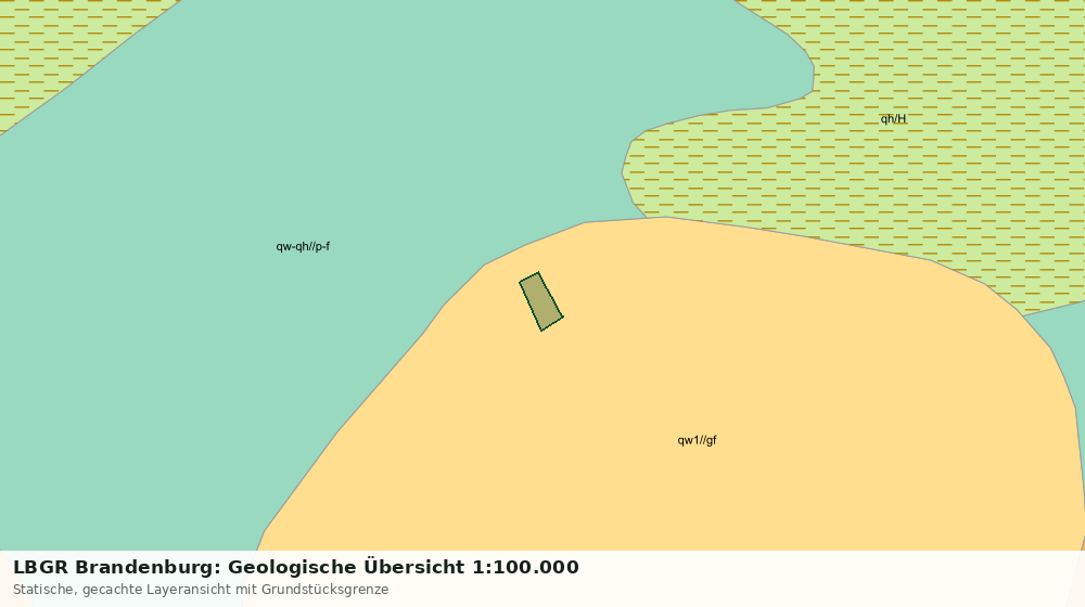 Statische Kartenansicht: LBGR Brandenburg: Geologische Übersicht 1:100.000