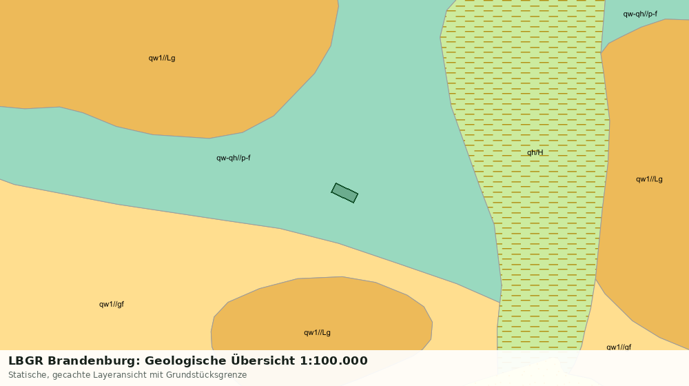 Statische Kartenansicht: LBGR Brandenburg: Geologische Übersicht 1:100.000