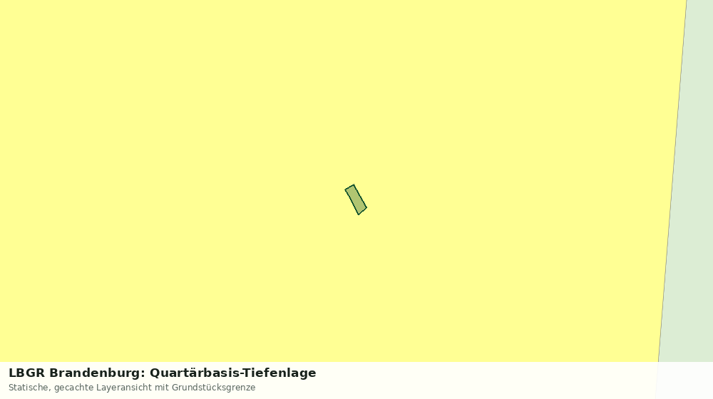 Statische Kartenansicht: LBGR Brandenburg: Quartärbasis-Tiefenlage