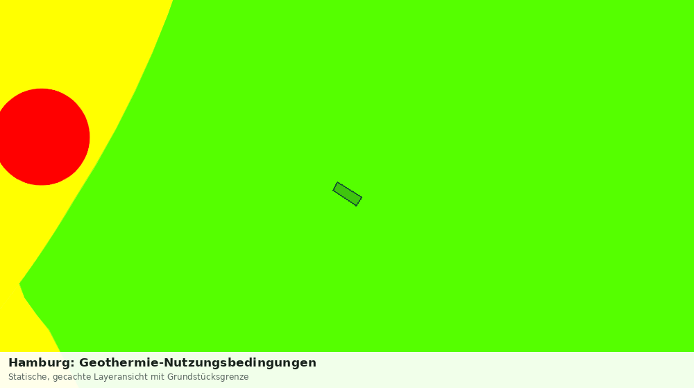 Statische Kartenansicht: Hamburg: Geothermie-Nutzungsbedingungen