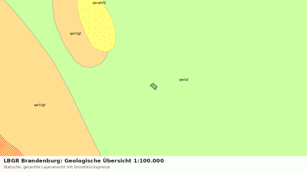 Statische Kartenansicht: LBGR Brandenburg: Geologische Übersicht 1:100.000