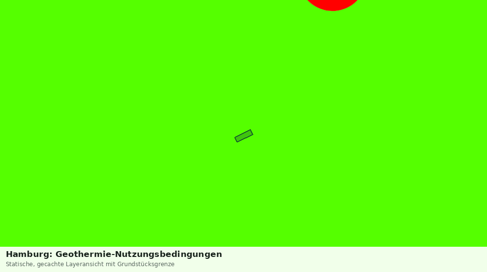 Statische Kartenansicht: Hamburg: Geothermie-Nutzungsbedingungen